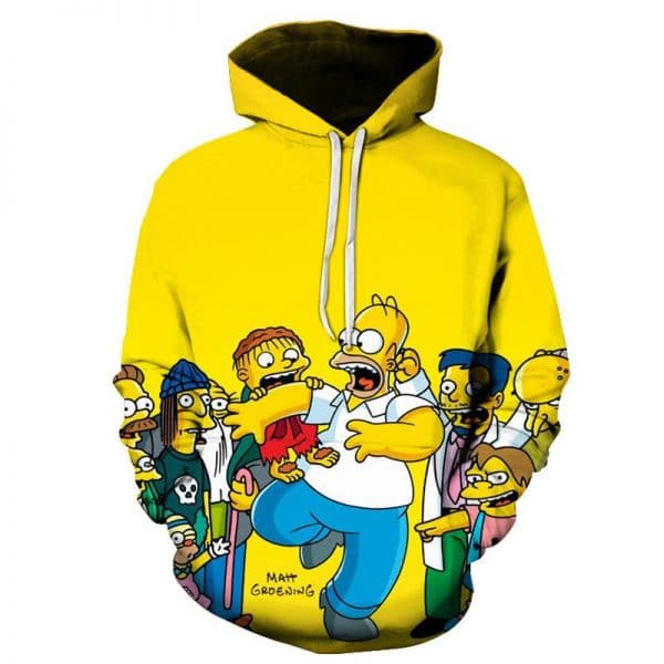 The Simpsons Sweatshirt Hoodies V8 3D T-Shirt