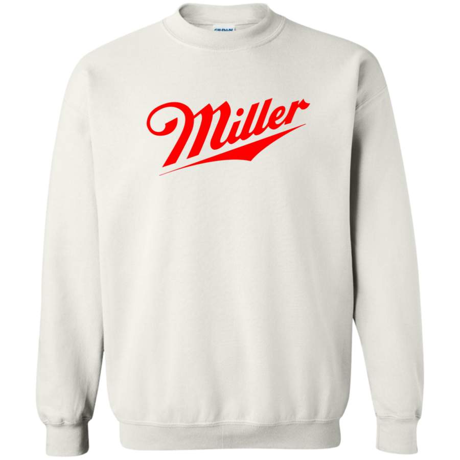 AGR Miller Beer Logo Crewneck Pullover Sweatshirt