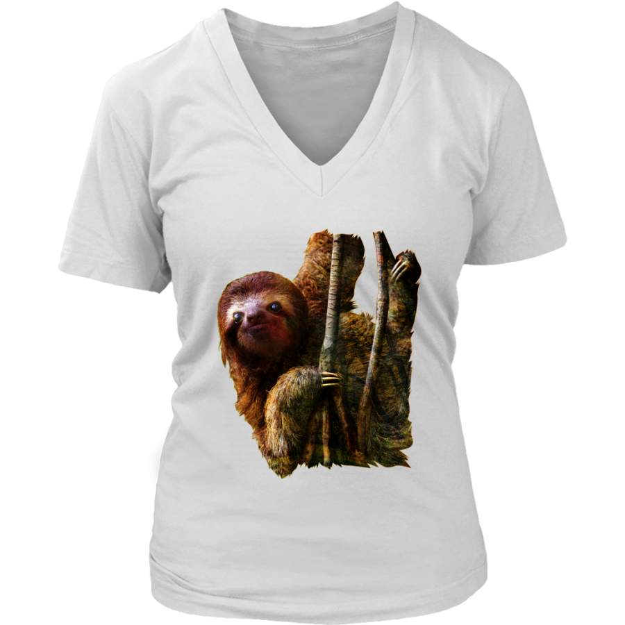 Sloth Women T-Shirt – Animal Face T-Shirt