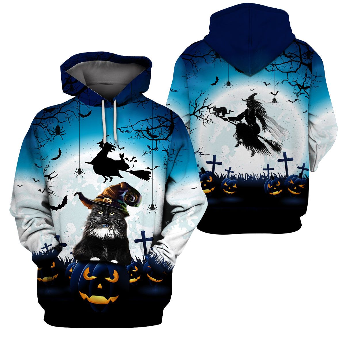 3D All-Over Printed Apparels ‘Halloween Black Cat’ (Hc-Hg89)