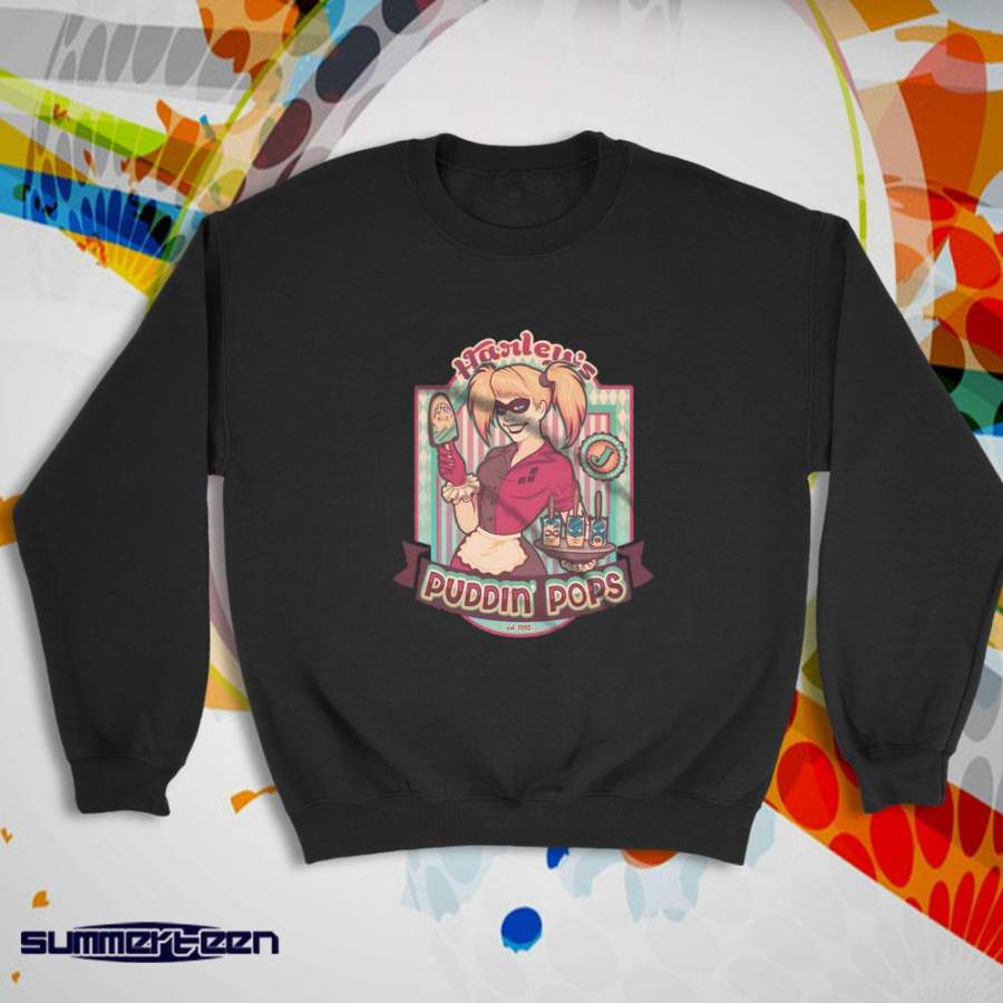 Harley Quinn Pudding Pops Art Women’S Sweatshirt