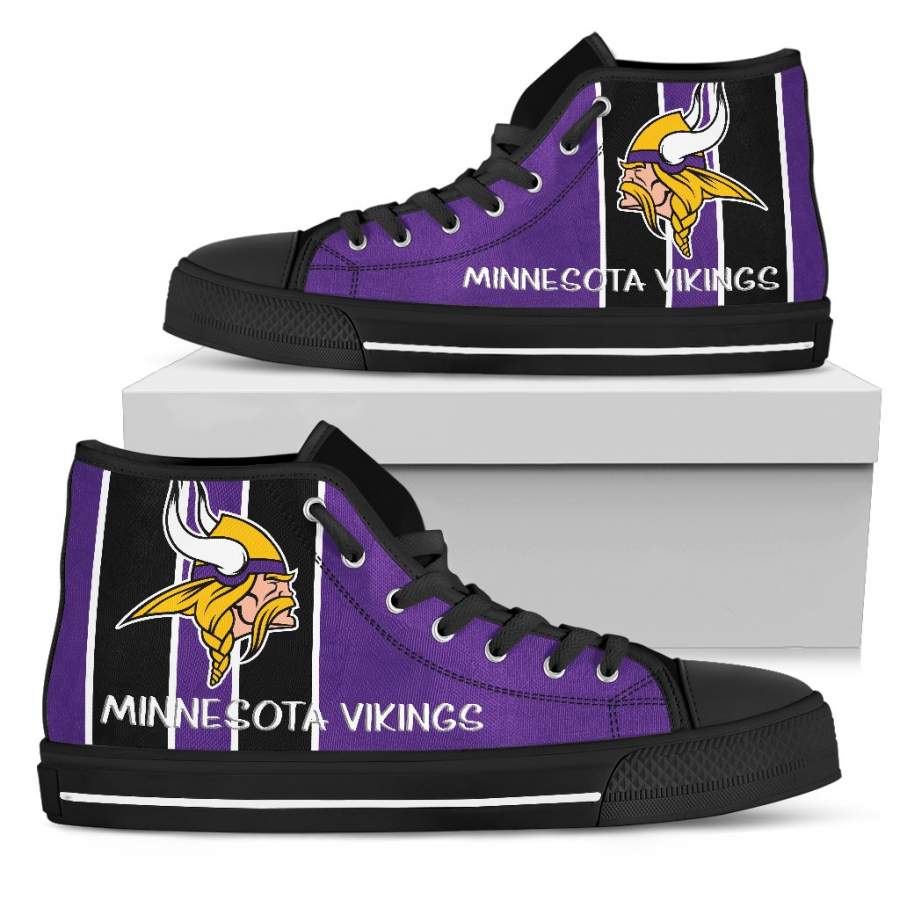 Steaky Trending Fashion Sporty Minnesota Vikings High Top Shoes