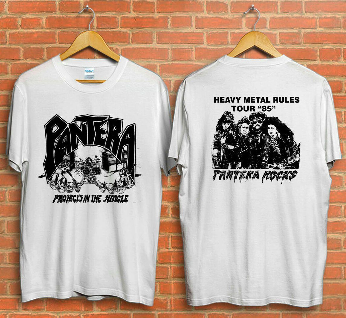 Vtg Pantera Heavy Metal Rules Tour T-Shirt