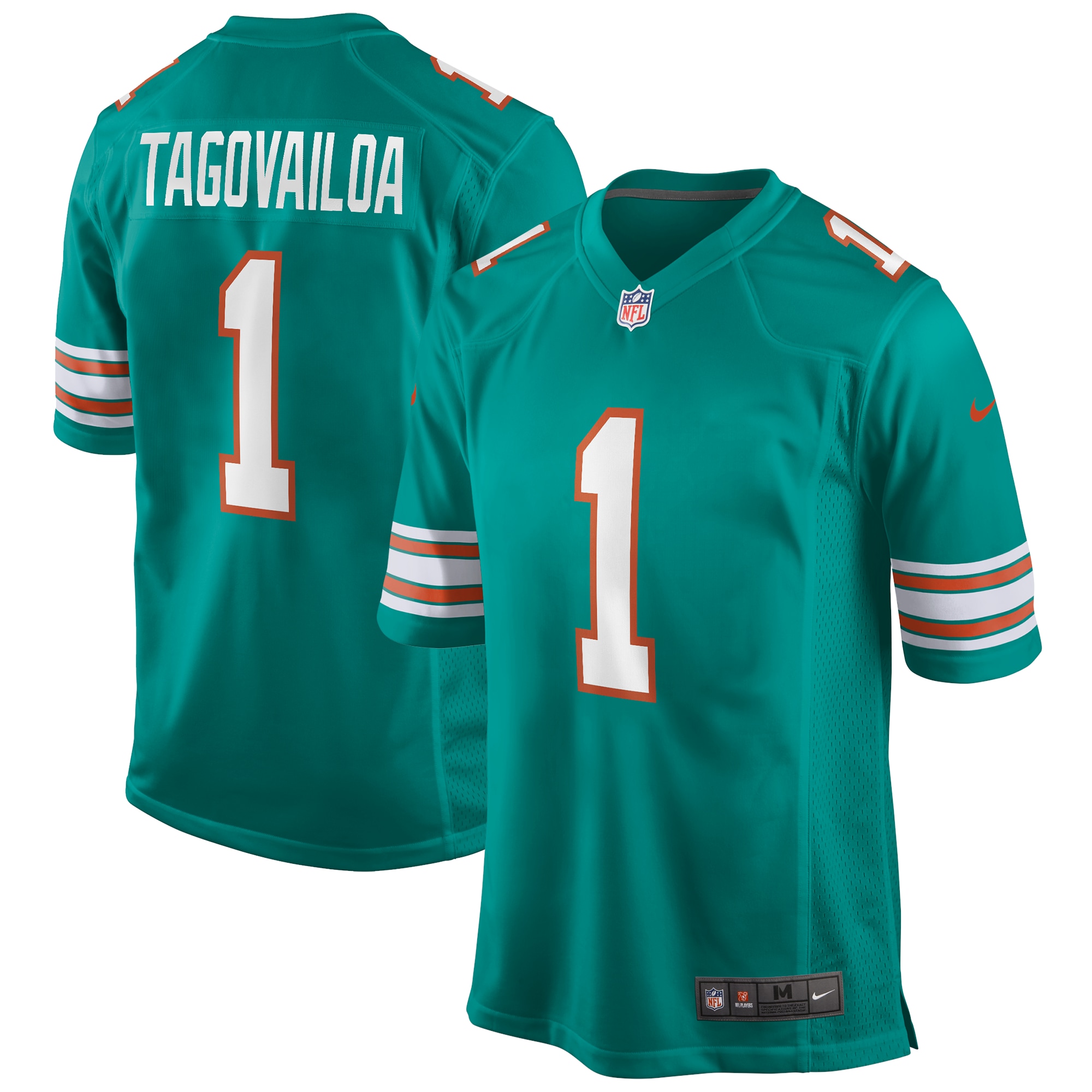 Tua Tagovailoa Miami Dolphins Alternate Game Jersey – Aqua