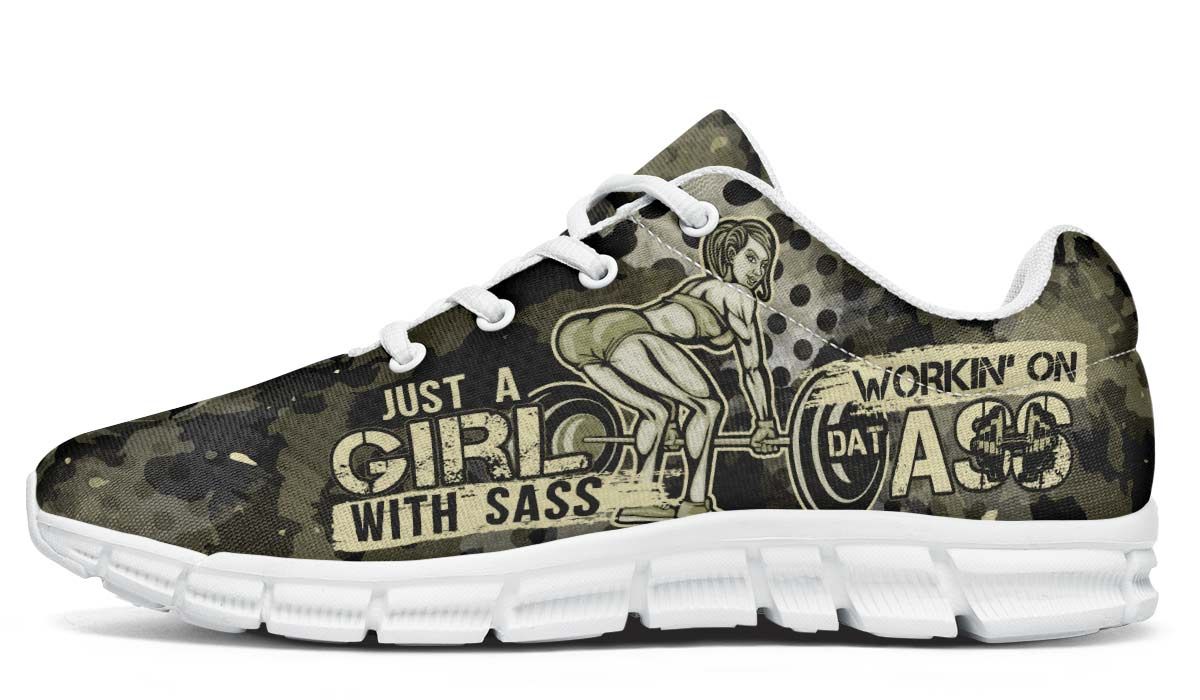 Camo Girl Breathable Sneakers Custom Shoes V259