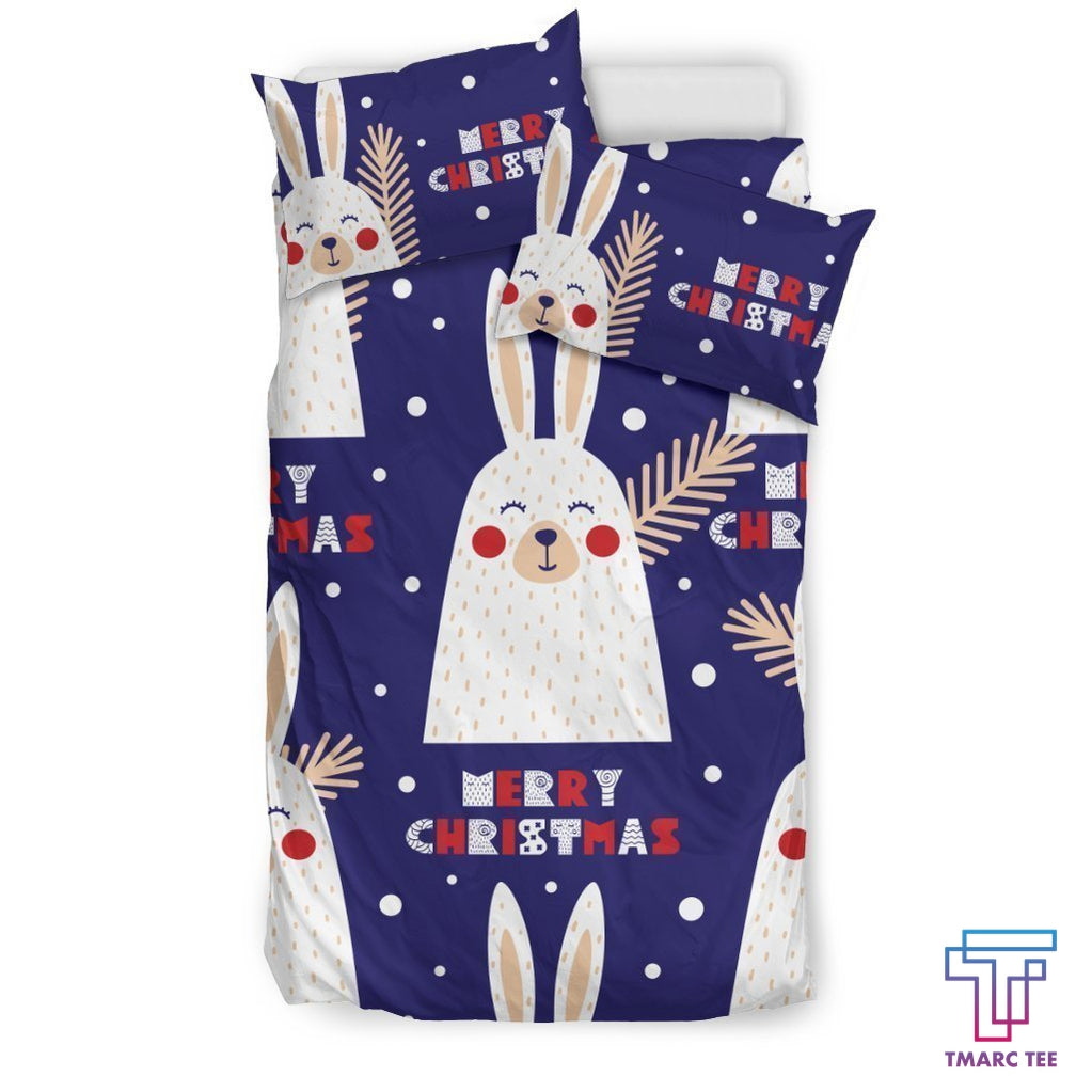 Tmarc Tee Merry Christmas Bunny Bedding Set