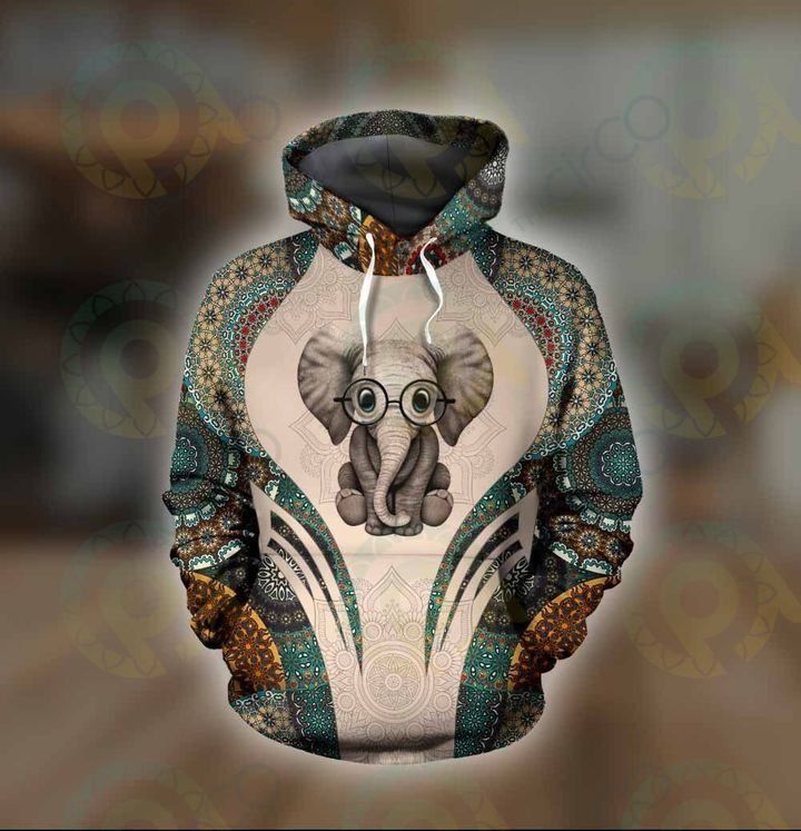 Mandala Elephant Hoodie 87