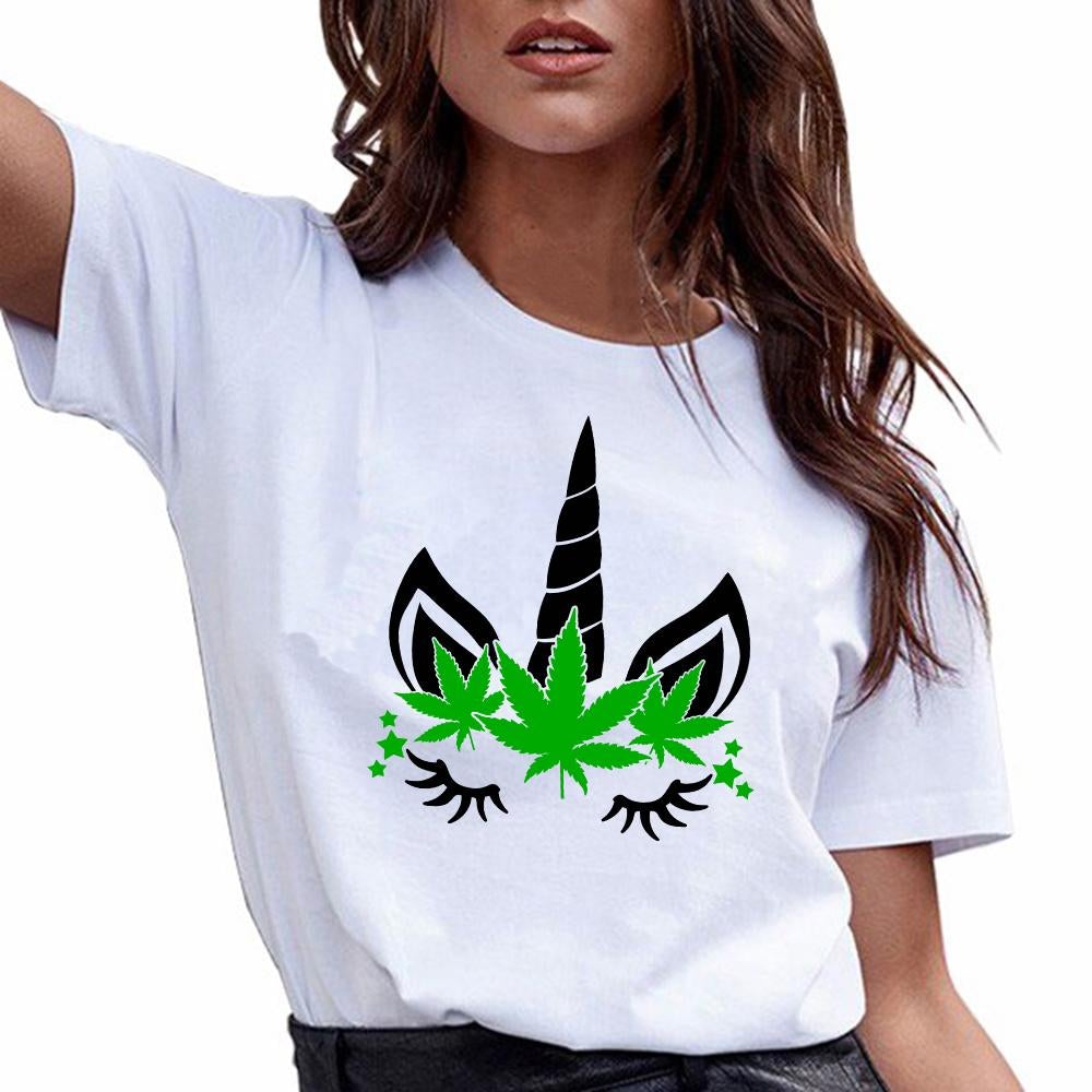 Weed Unicorn 420 Marijuana Cannabis Graphic Unisex T Shirt, Sweatshirt, Hoodie Size S – 5XL