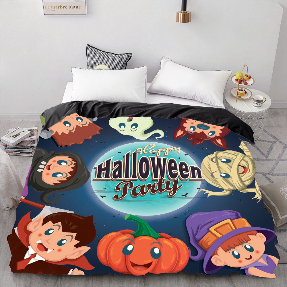 3D Duvet Cover 200*200/King/Double,Bed Blanket// Case,Bedding For Kids/Baby/Children 220×240,Halloween Witch