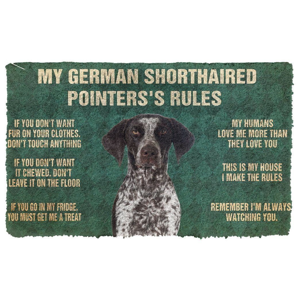 Gearhumans 3D German Shorthaired Pointers’S Rules Doormat