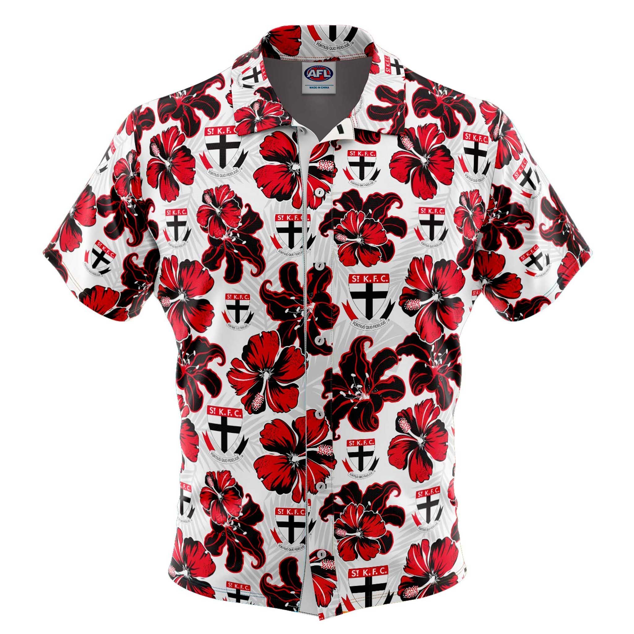 Afl St Kilda ‘Floral’ Hawaiian Shirt