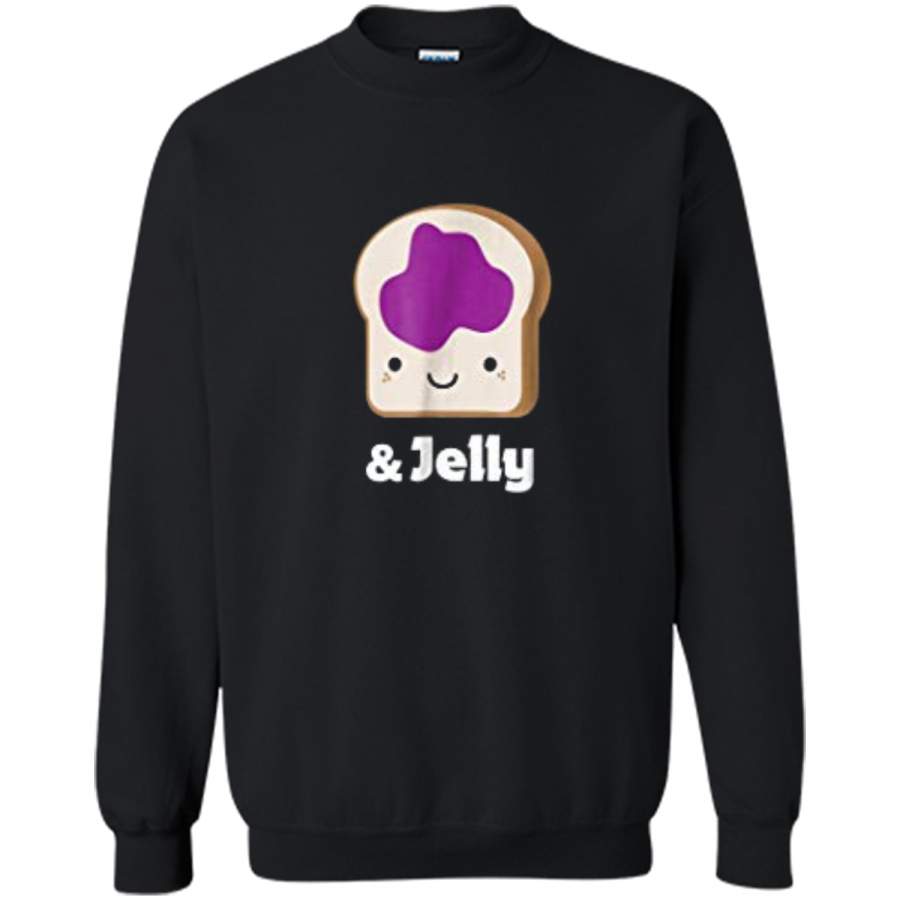MATCHING SET Peanut Butter and Jelly Couples Friend Printed Crewneck Pullover Sweatshirt