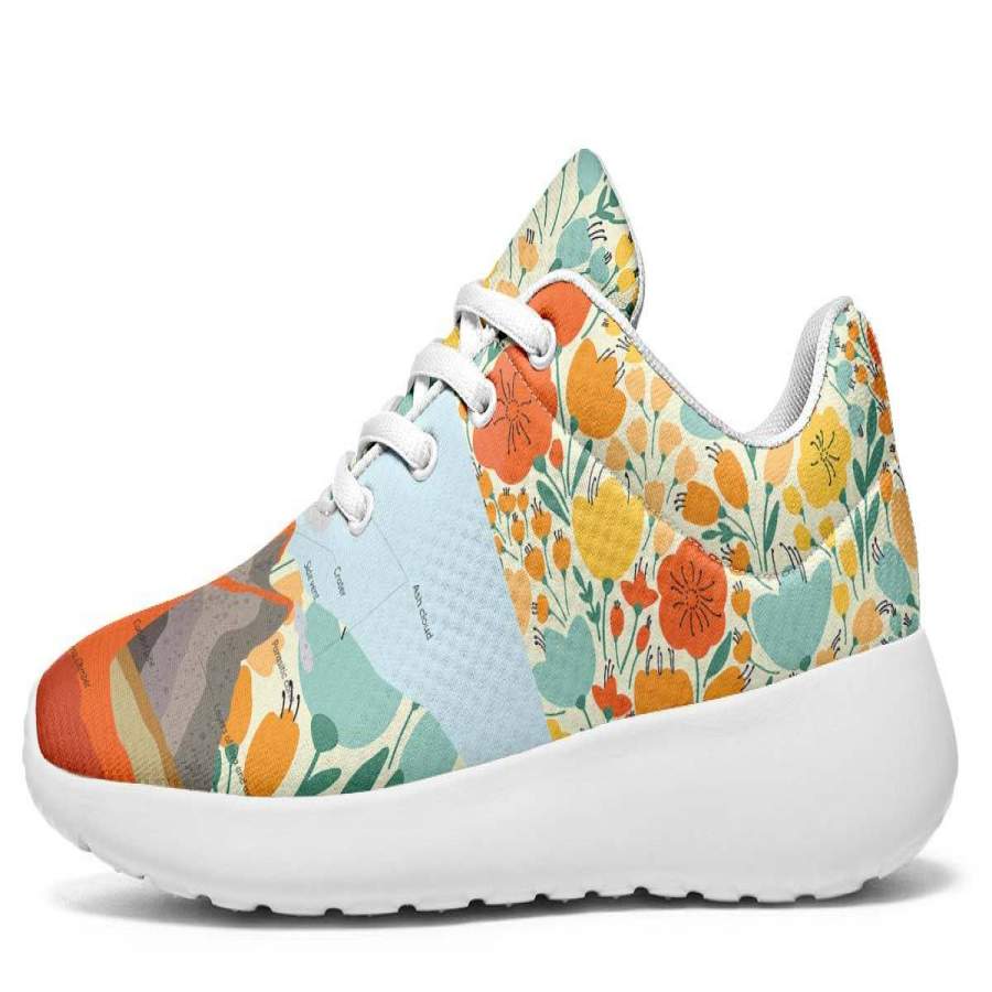 Floral Volcano Sneakers - ReadingLLC