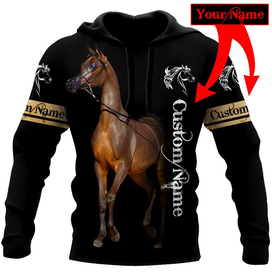 Arabian Horse Custom Name 3D All Over Printed Shirts DQB10072001