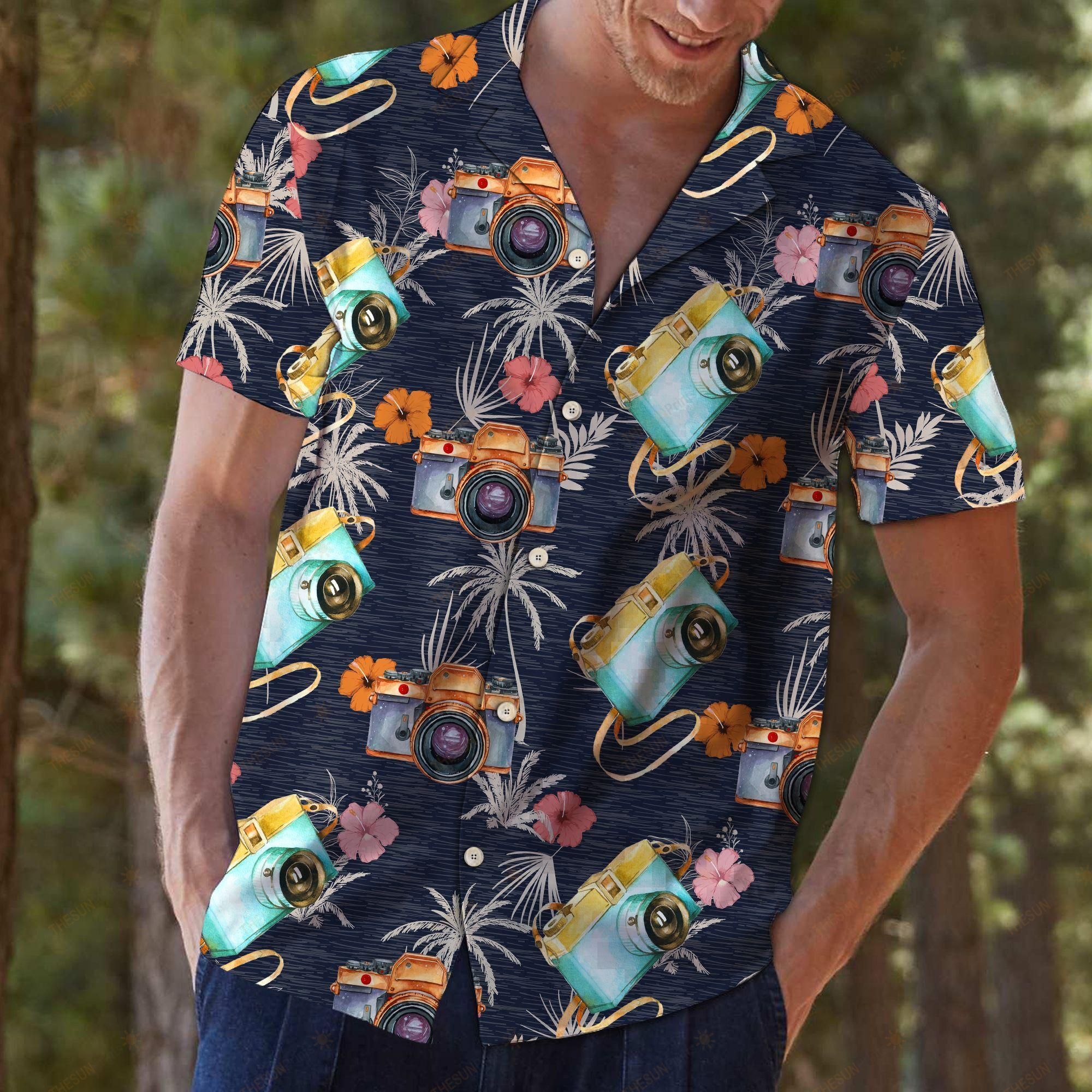 Camera Exotic Forest Hawaiian Shirt Ha43761