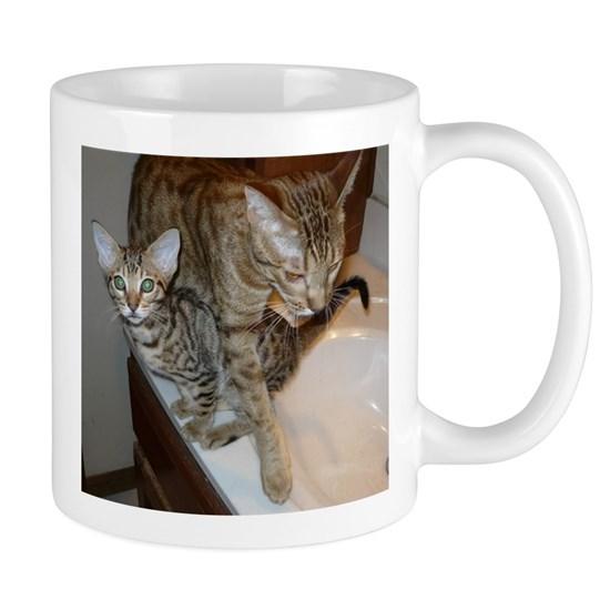 Ocicat Tawny Kitten And Cinnamon Mother Mug