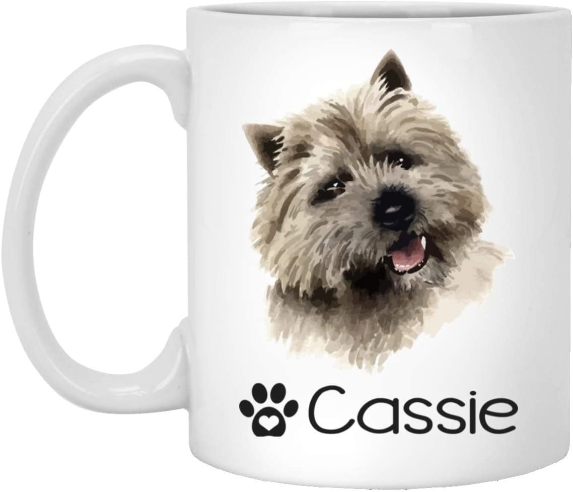 Personalized Cairn Terrier Dog Mug – Pet Owner Gifts For Women – Gifts For Dog Lover – Cairn Terrier Mom Dad Mugs – Dog Cups 15Oz