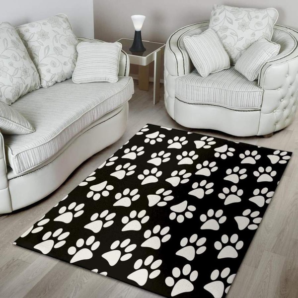 Paw Print Area Rug