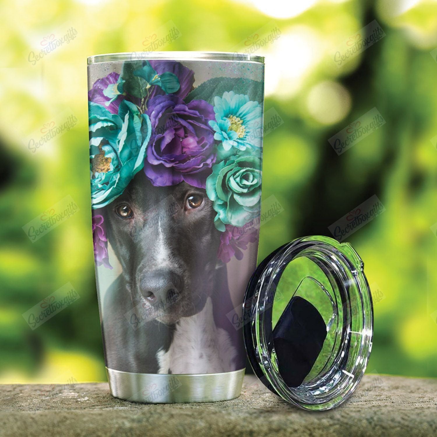 Pitbull Flower Nt0301038T Tumblers