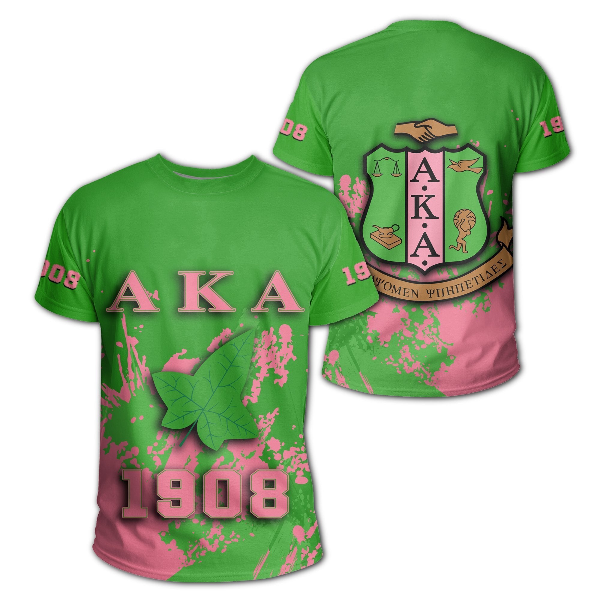 Greek Life T-Shirt – Alpha Kappa Alpha Bagslobby T-Shirt – Spaint Style