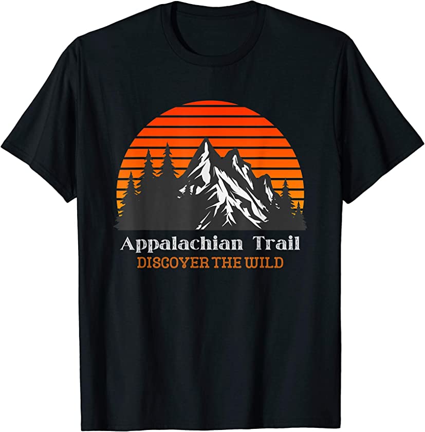 Appalachian Trail Vintage Hiking Mountain Sunset T-Shirt