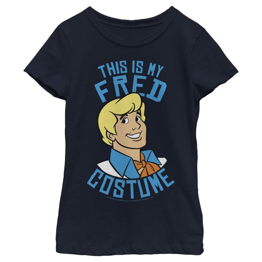 Scooby Doo Girl’s This Is My Fred Costume  T Shirt