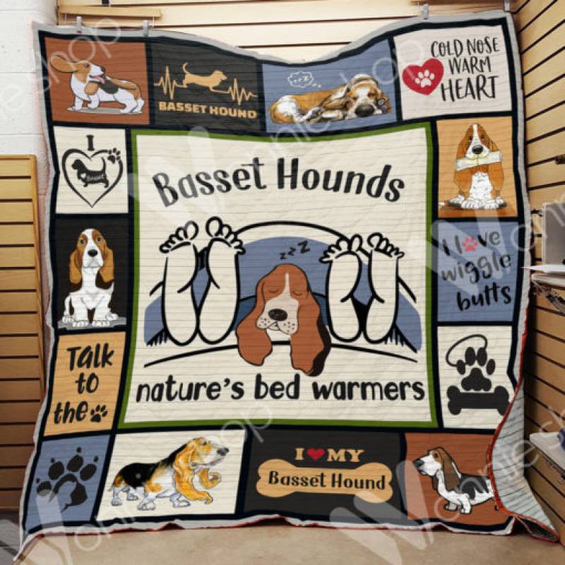 Basset Hound Dog Blanket NOV2103 90O47