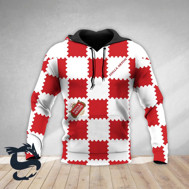 Gorgeous Gingham Stella Artois Hoodie & Zip Hoodie