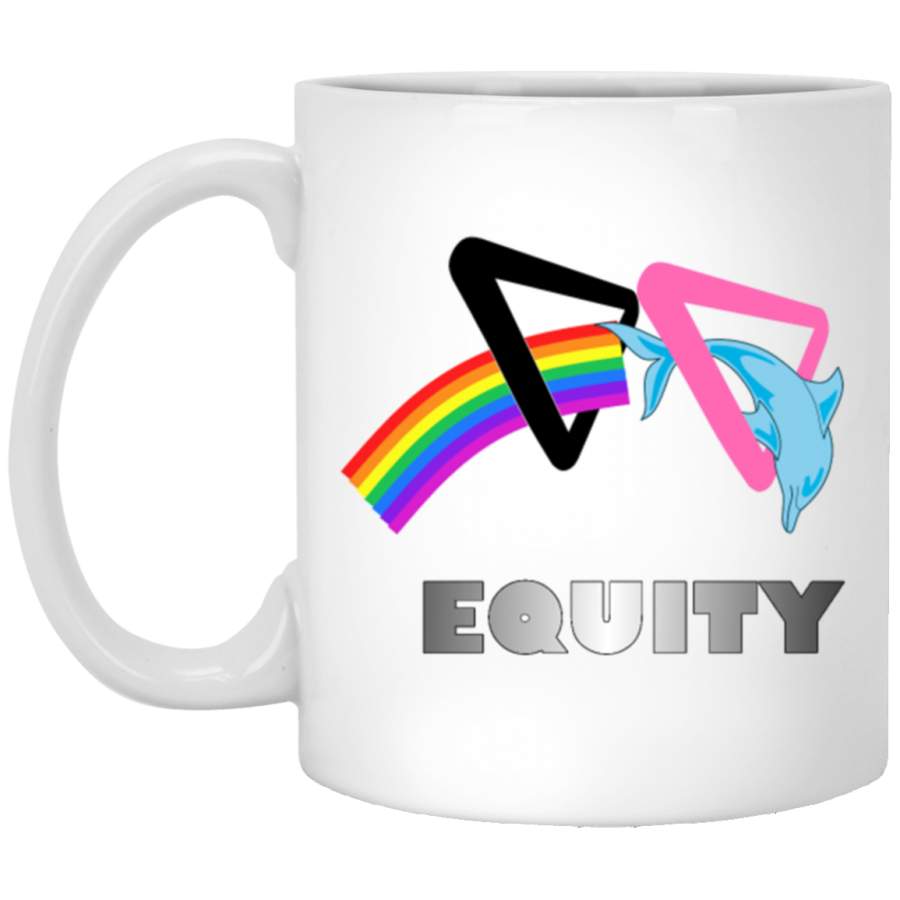 Equity Dolphin White Mug