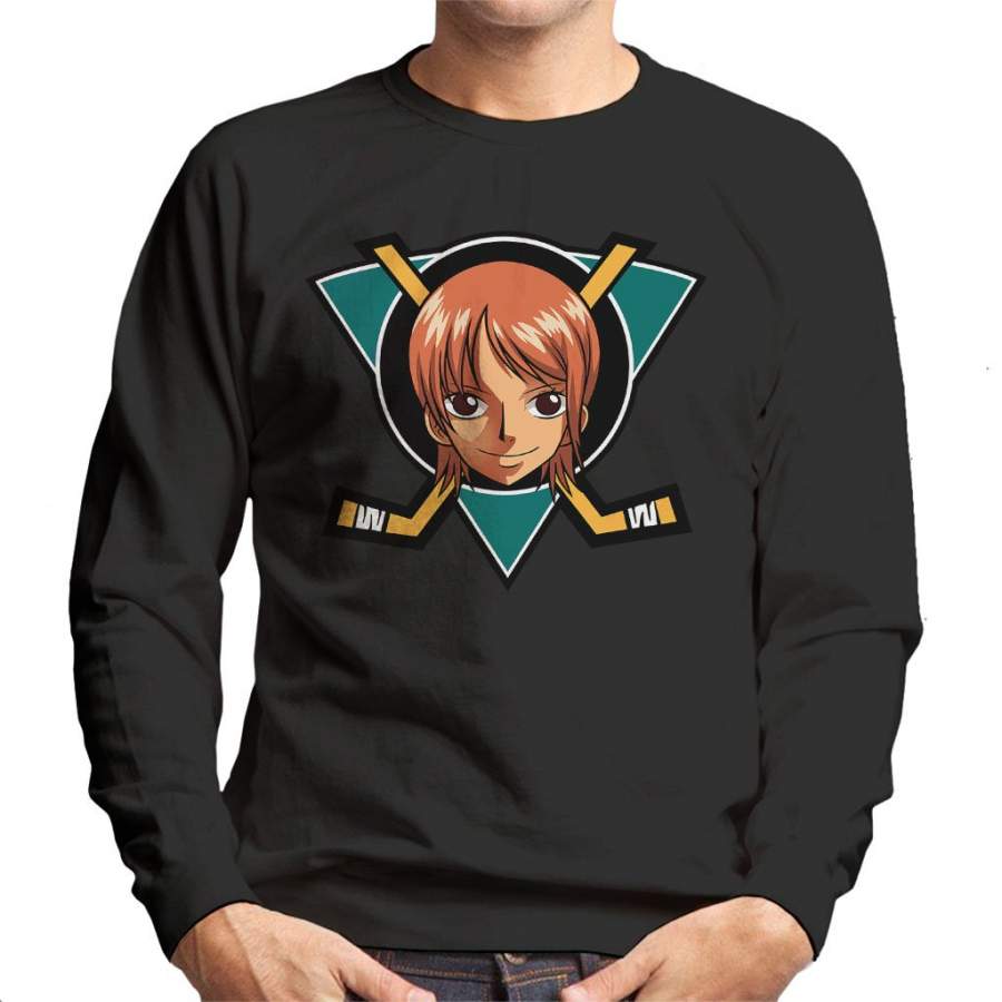 Nami Mighty Ducks One Piece Men’s Sweatshirt