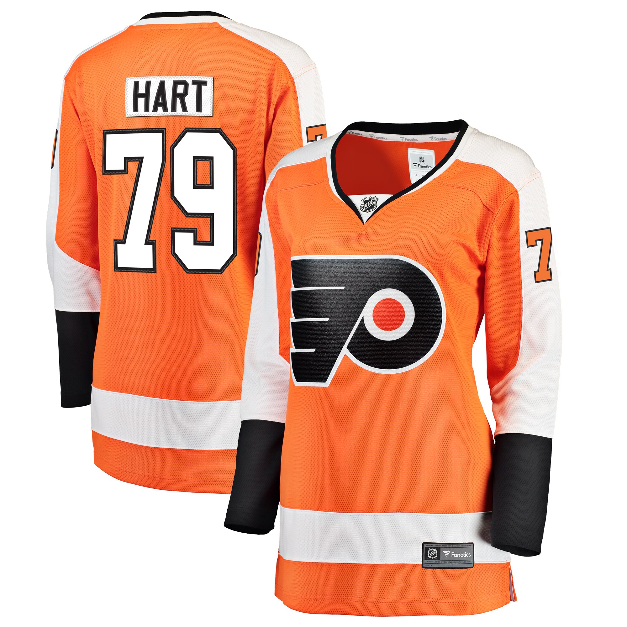 Women's Philadelphia Flyers Carter Hart Orange Home Breakaway Player Jersey