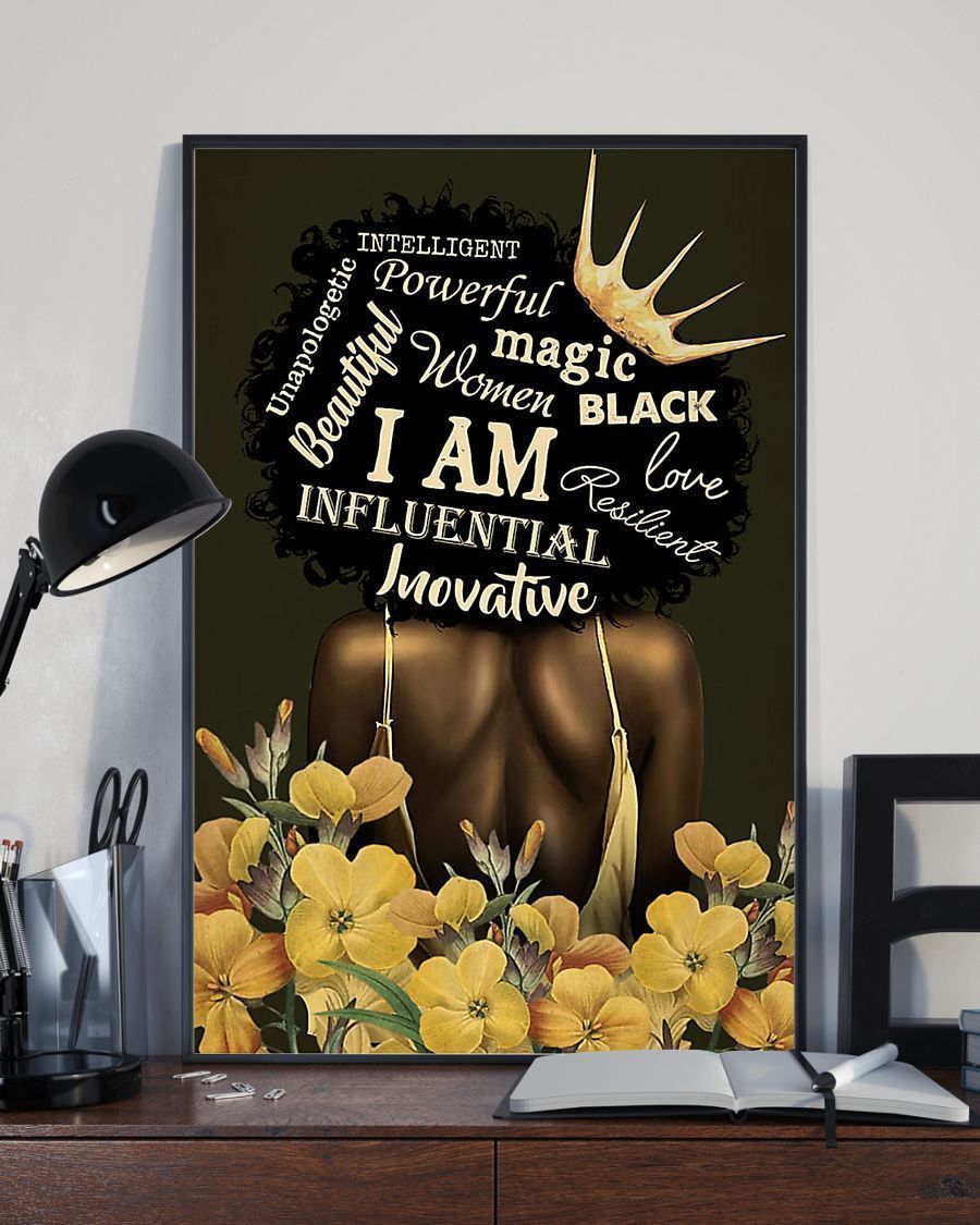 African – Black Art – Behind Of Black Queen Vertical Canvas And Poster – Wall Decor Visual Art