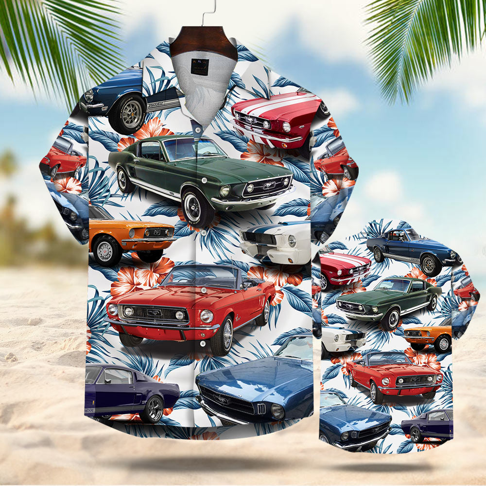 Muscle Car Hawaiian Shirt Vr3 Phts