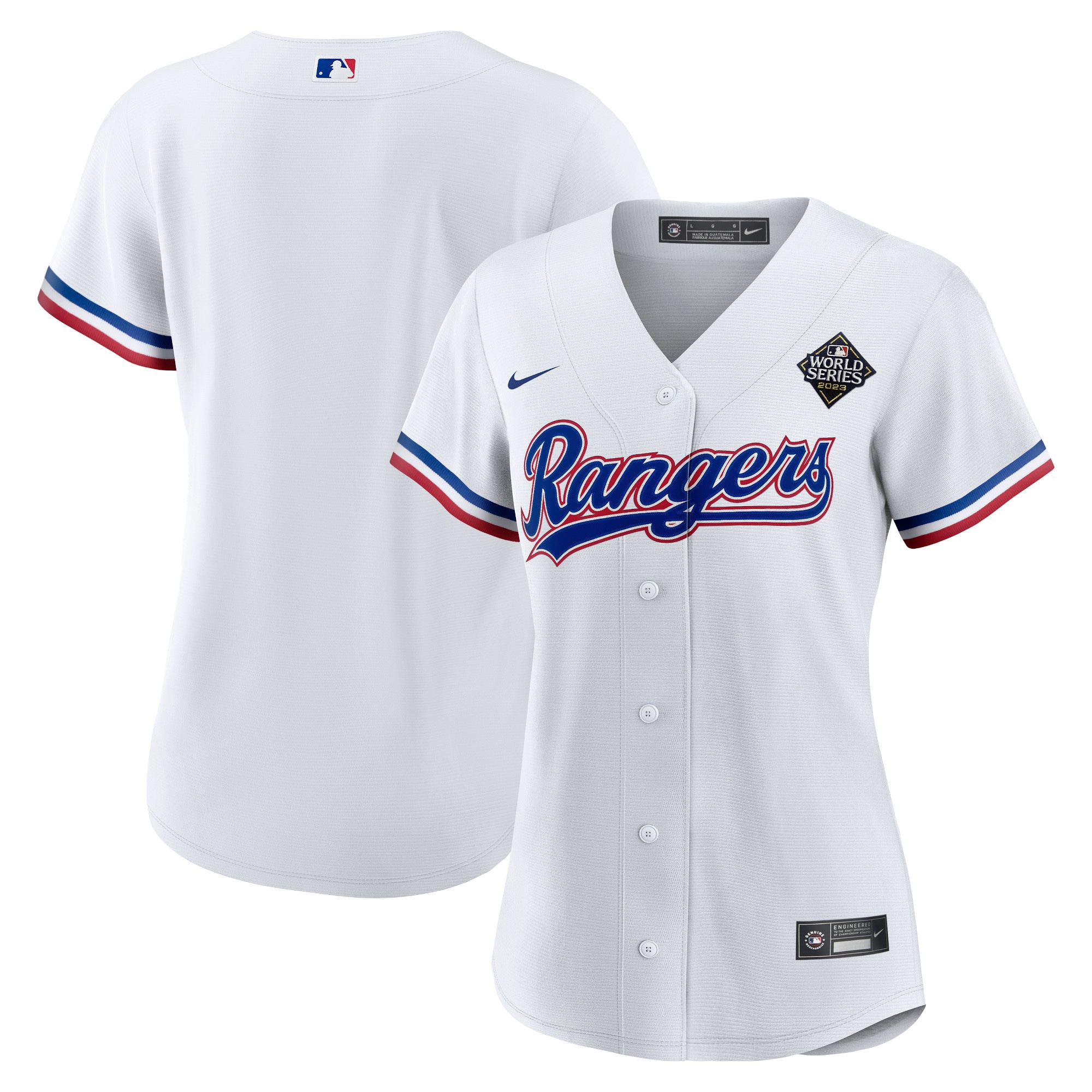 Women’s Texas Rangers  White 2023 World Series Team Jersey