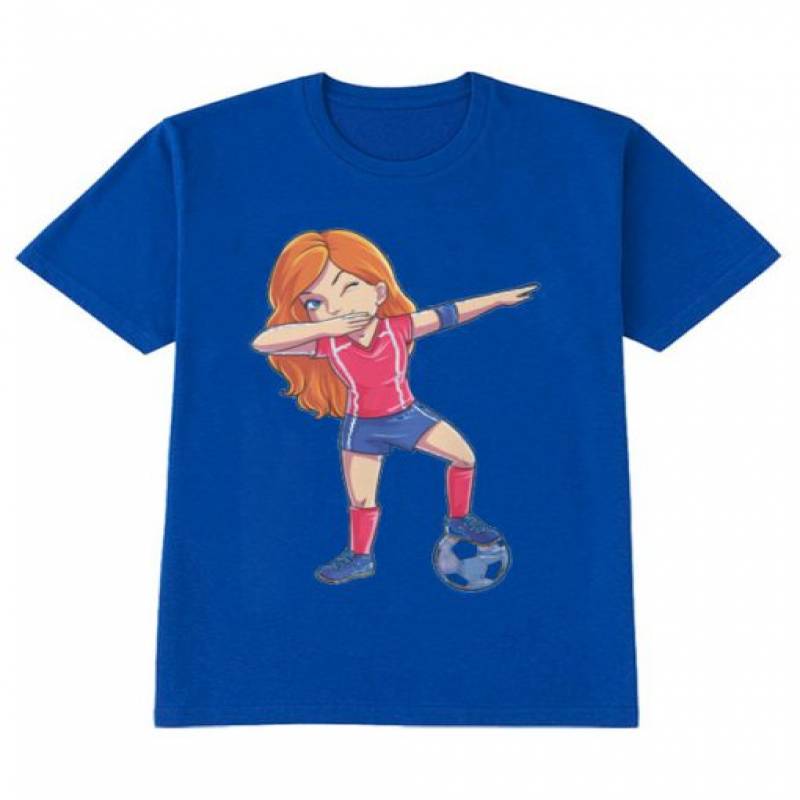 Dabbing Soccer Girl T Shirt