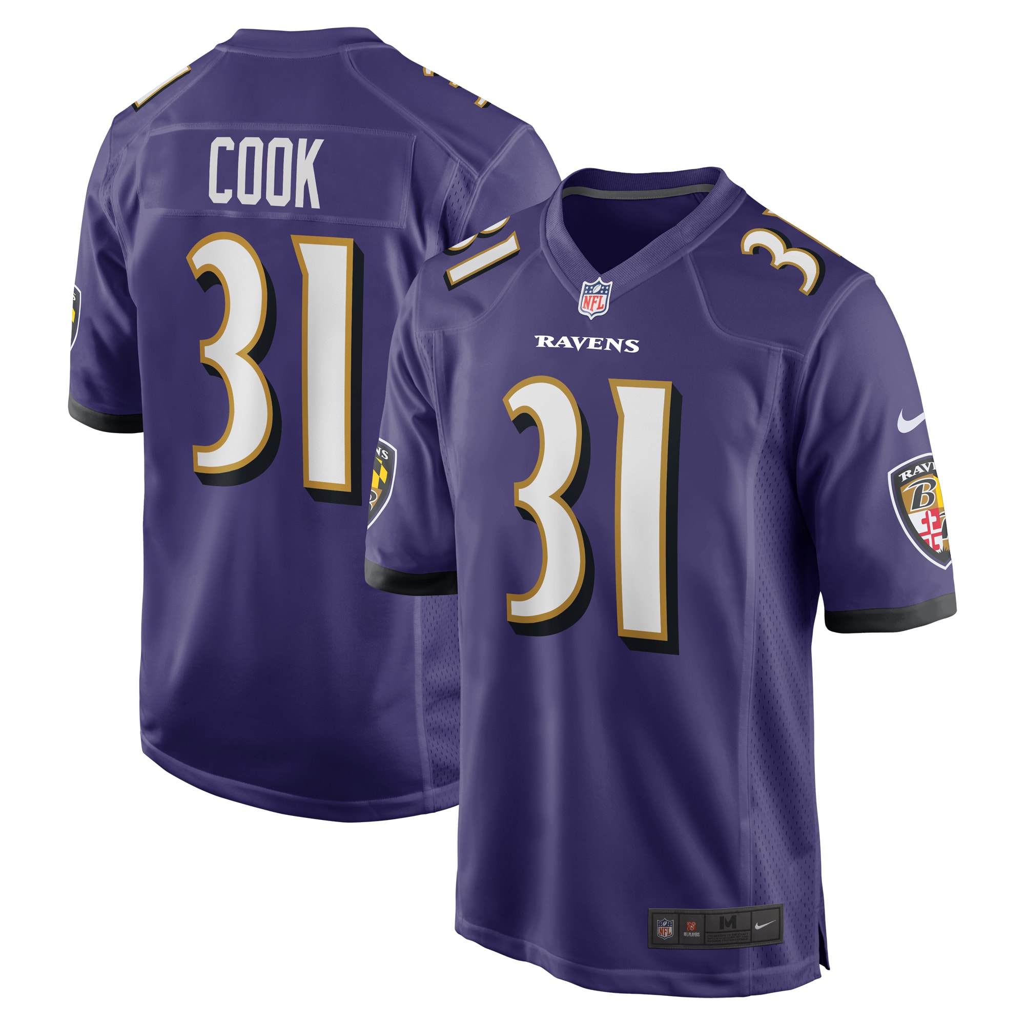 Dalvin Cook Baltimore Ravens Game Jersey – Purple