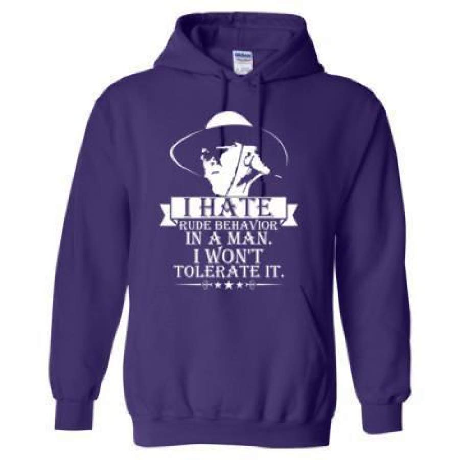 AGR I Hate Rude Behavior In A Man I Wont Tolerate It – Heavy Blend™ Hooded Sweatshirt