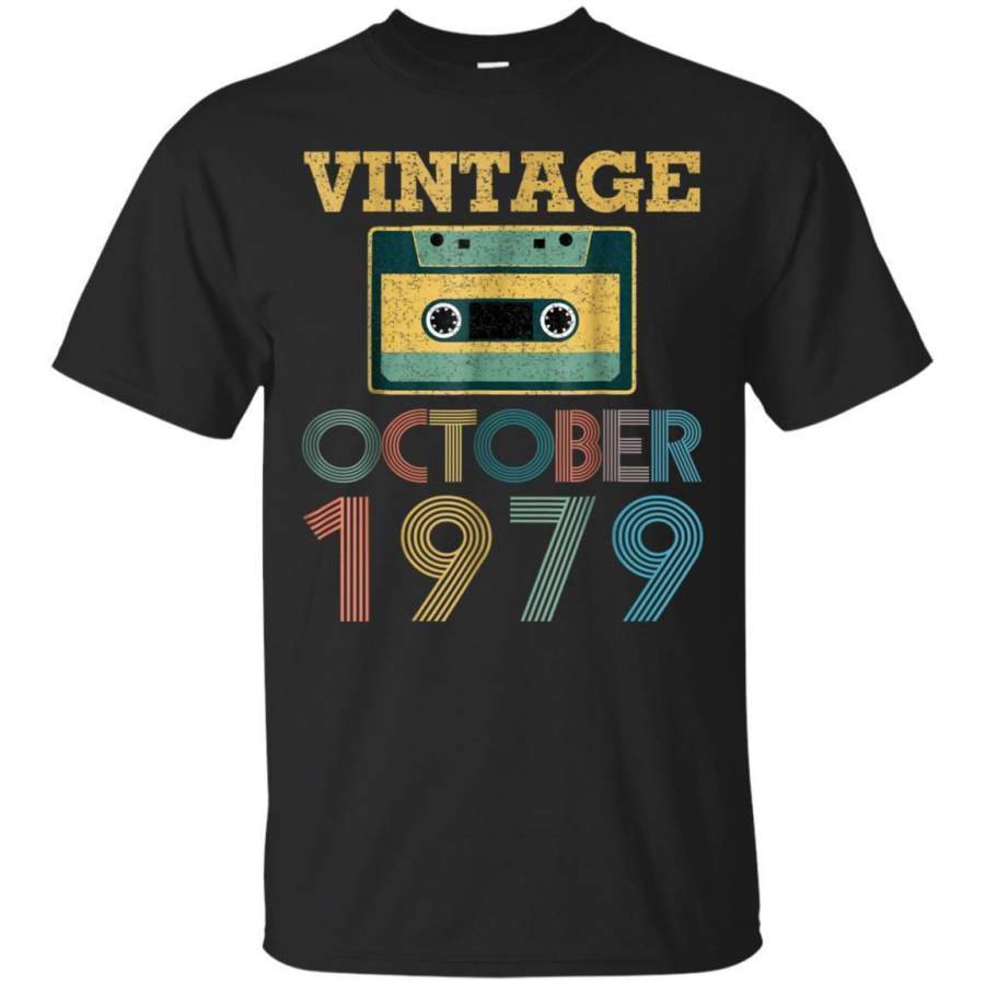 AGR October 1979 Retro Vintage 39th Birthday Mixtape Shirt Gifts Jaq T-shirt