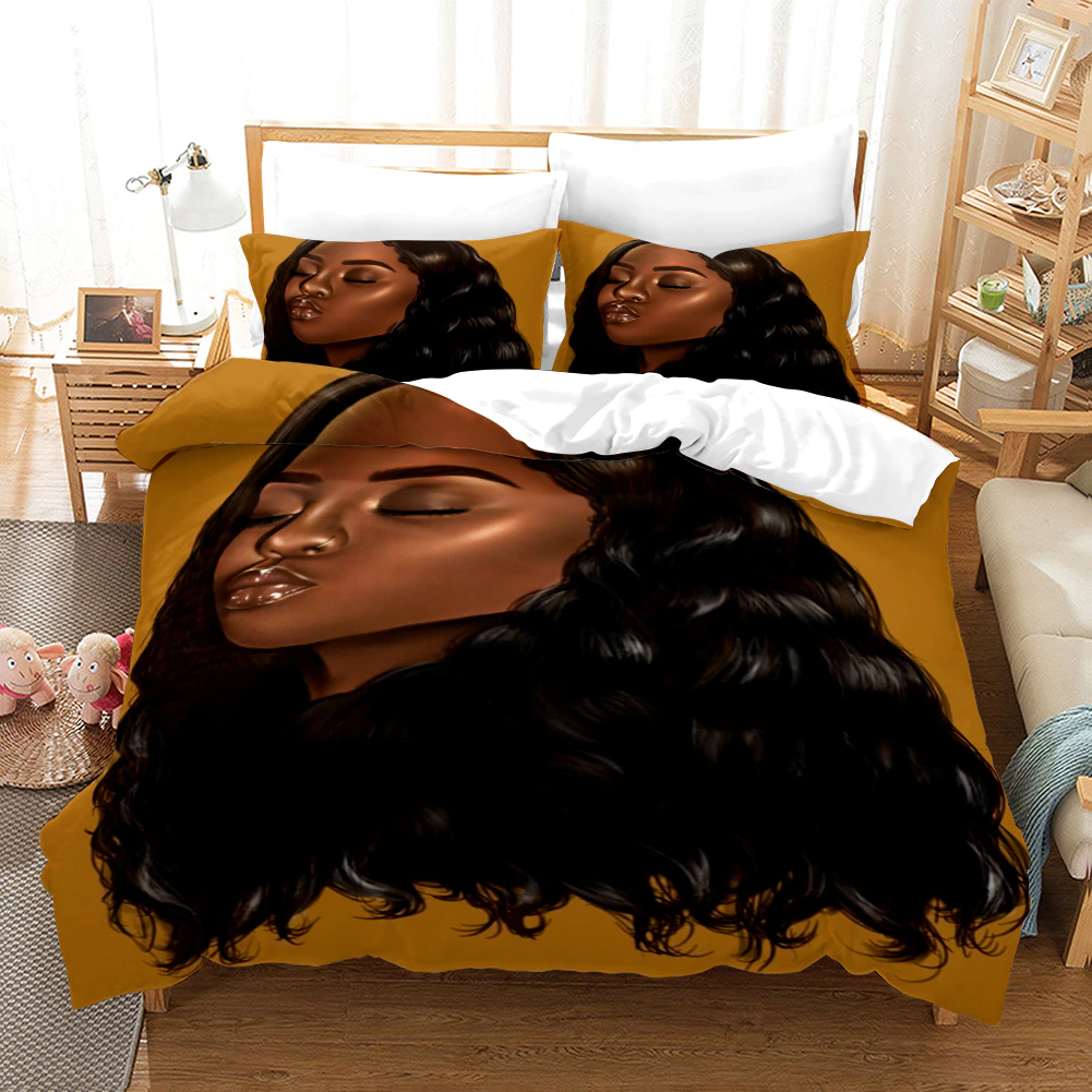 3D Printed Africa Woman Sexy Wild Girl Duvet Cover For Adults Bedding Set African Bed Set Queen King Size Bed Linens