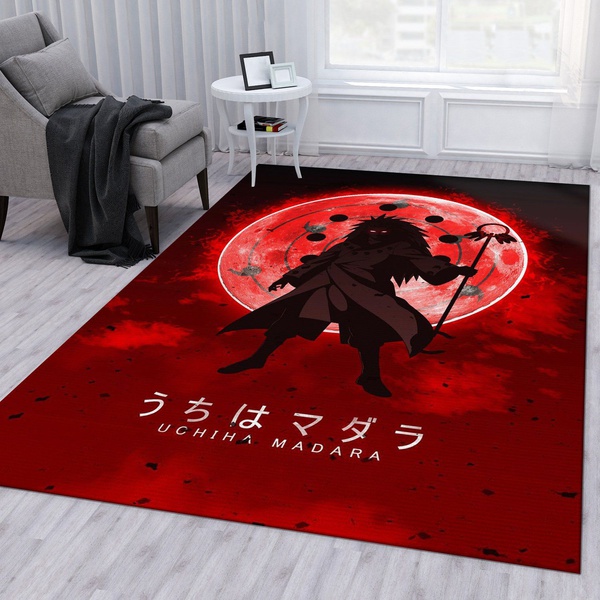 Madara Uchiha Anime Rug Living Room Rug US Gift Decor