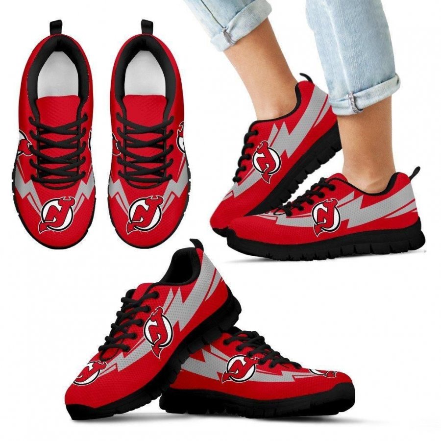 Three Amazing Good Line Charming Logo New Jersey Devils Sneakers #687