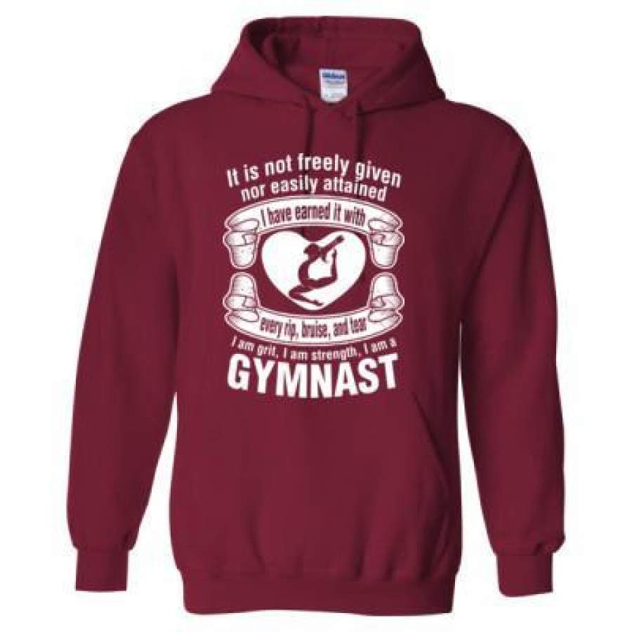 AGR It Is Not Freely Given Nor Easily Attained Gymnast – Heavy Blend™ Hooded Sweatshirt