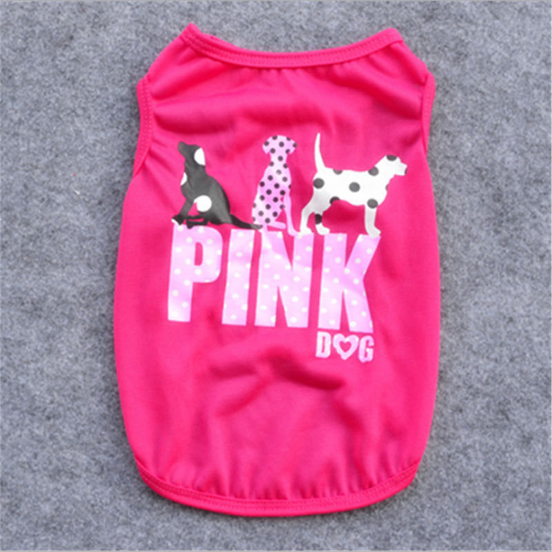 XS-L Summer Pets tshirt Puppy Dog Clothes Pet Cat Vest Cotton T Shirt Pug Apparel Costumes Dog Clothes for Small Dogs alx