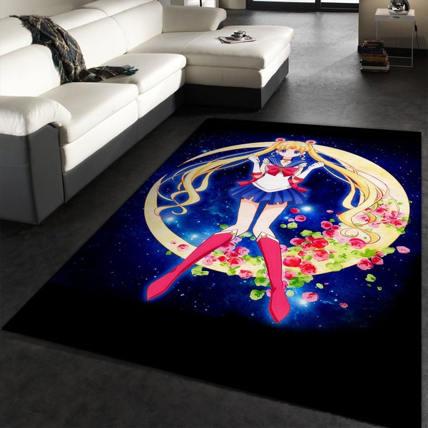 Sailor Moon Area Rug Geeky Carpet home decor Bedroom Living Room decor