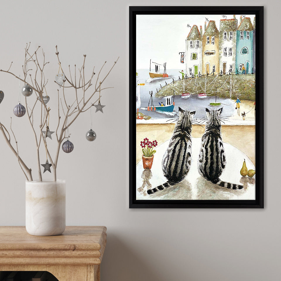 Two Of A Kind Framed Canvas Print – Canvas Painting, Canvas Art, Wall Art, Wall Decor