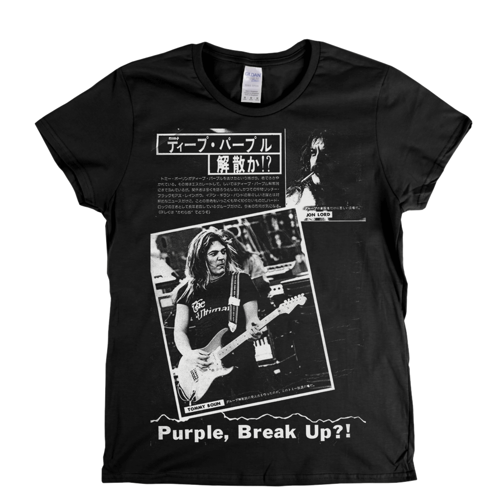 Deep Purple Japanese Magazine Womens T-Shirt