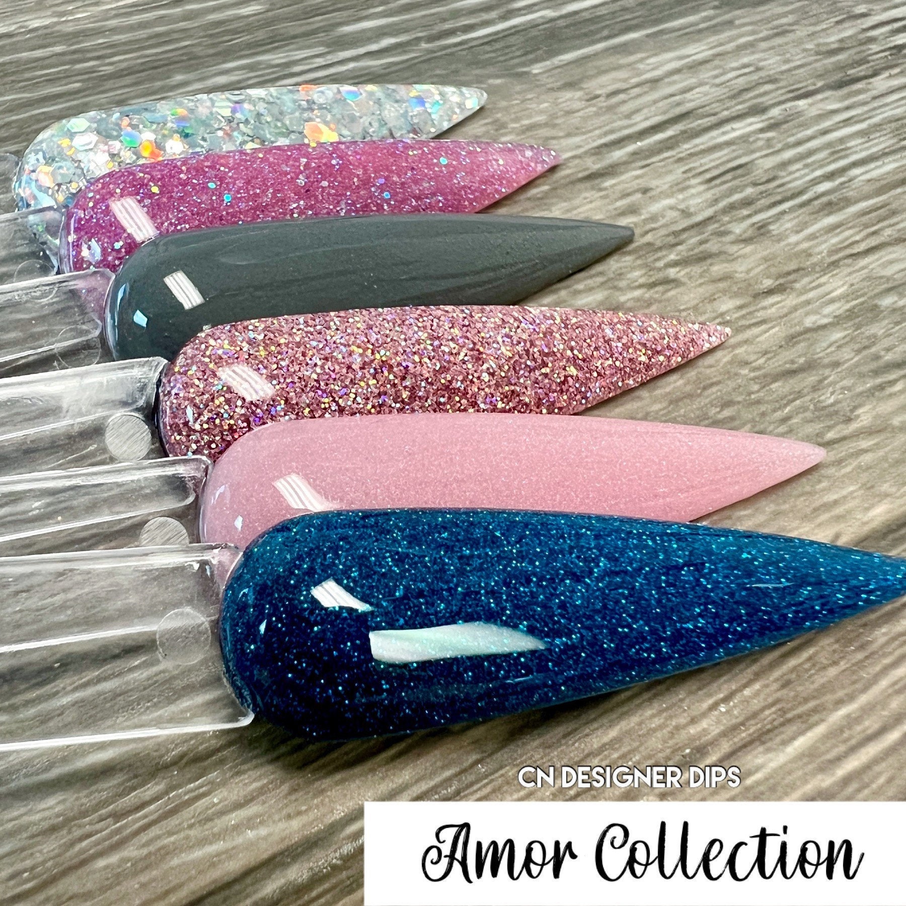 Amor Collection – dip powder, dip powder for nails, nail dip, dip nail, glitter dip powder, dip powders, dip nail powder, nail dips, nails