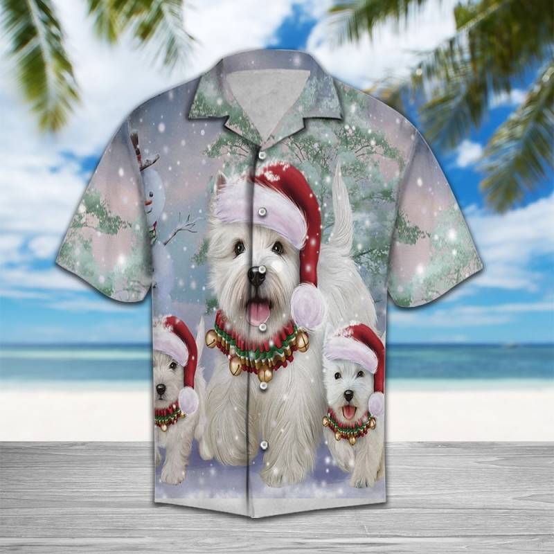 Cute West Highland White Terrier Hawaiian Shirt Ha28033