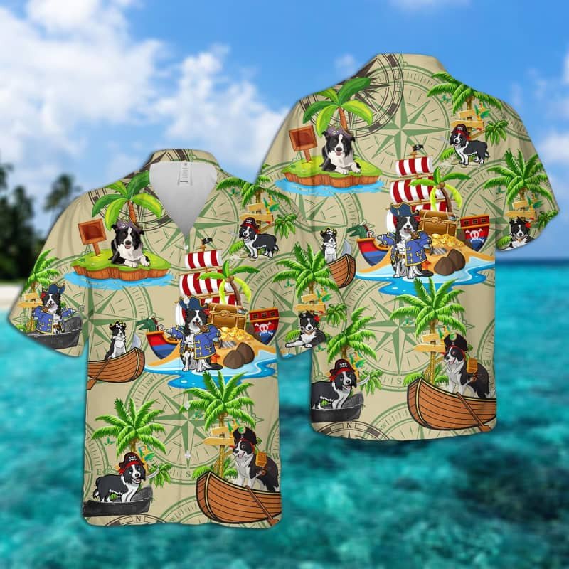 Felacia Border Collie Pirates Hawaii Shirt Ha47043