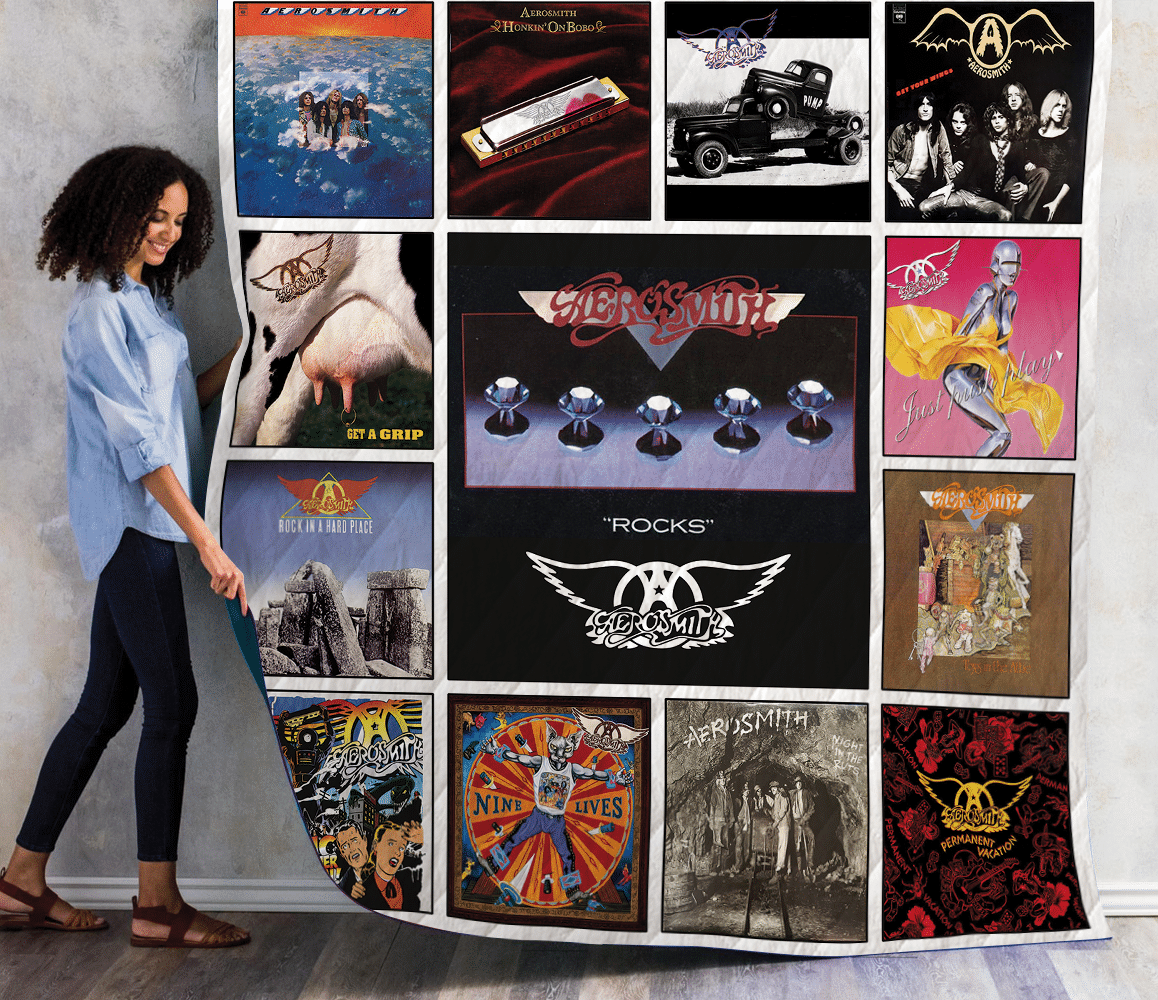 Aerosmith Quilt Blanket New